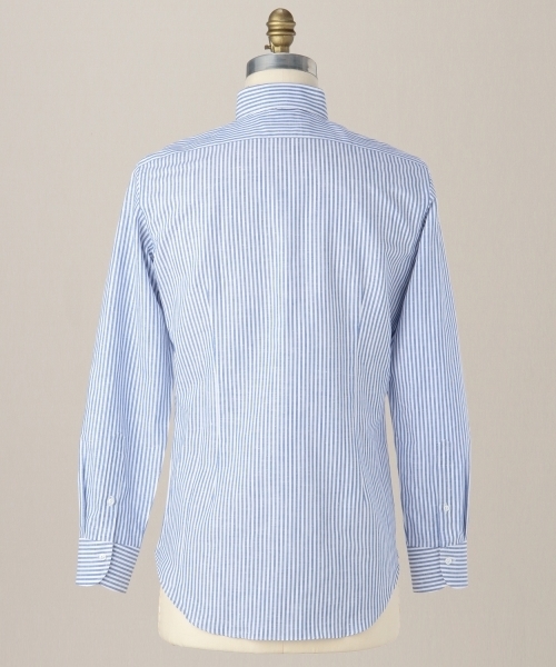 UNITED ARROWS(ユナイテッドアローズ)の「UAD コットンリネン ストライプ オープンボタンダウン シャツ ◆(シャツ/ブラウス・メンズ・コバルトブルー・37cm/41cm/40cm/39cm/38cm)」の3枚目の写真