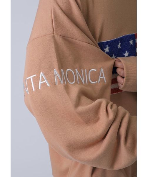 EVOLUTION（エボリューション）の「ルーズシルエット　バックアメリカンフラック　トレーナー（スウェット・メンズ・オフホワイト/ブラック/ベージュ・MEDIUM/LARGE/X-LARGE）」の6枚目の写真