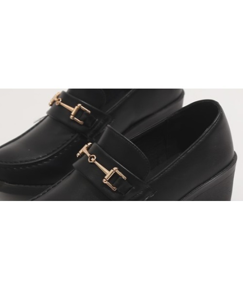 Shoes in Closet（シューズインクローゼット）の「超軽量厚底 マニッシュ ヒールアップ ビットローファー 7525（ローファー・レディース・ブラック/ブラック系その他/ブラウン系その他/ブラック系その他5/ブラウン系その他5/ダークブラウン/ブラック系/ブラック系1/ブラウン系/ブラウン系1/ブラウン系5/ブラック系5/ベージュ系1・LL/S/M/L/XS/3L/4L）」の15枚目の写真