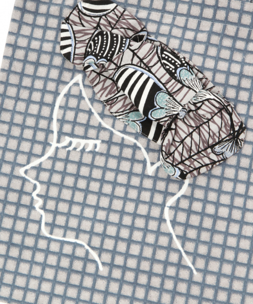 BAYFLOW（ベイフロー）の「カンガバンダナトート（トートバッグ・レディース・オレンジ/グレー・FREE）」の5枚目の写真