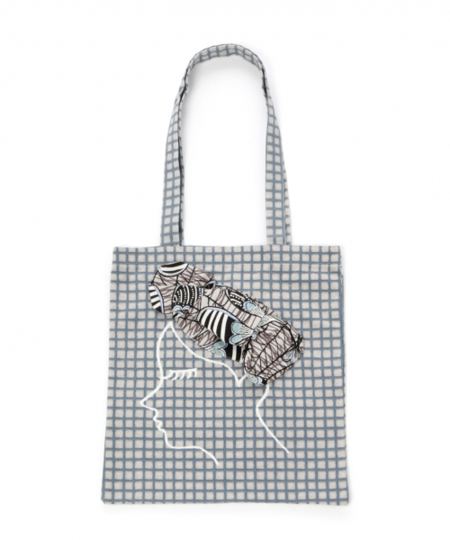 BAYFLOW（ベイフロー）の「カンガバンダナトート（トートバッグ・レディース・オレンジ/グレー・FREE）」の11枚目の写真