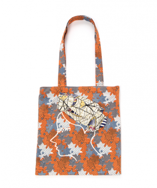 BAYFLOW（ベイフロー）の「カンガバンダナトート（トートバッグ・レディース・オレンジ/グレー・FREE）」の12枚目の写真