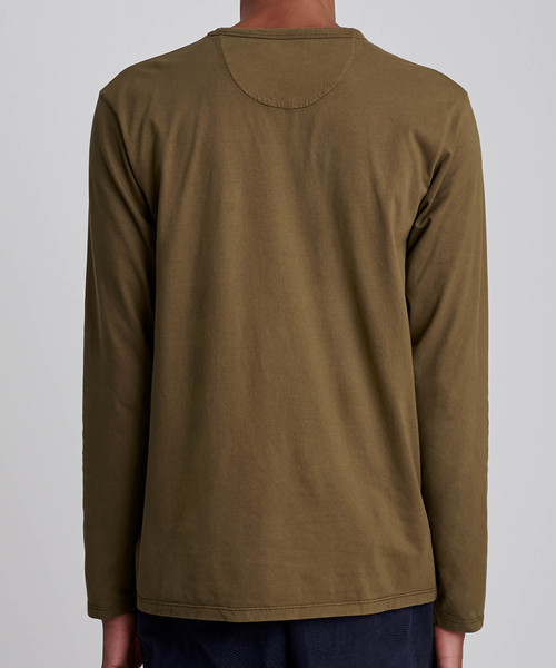 Saturdays NYC（サタデーズ ニューヨークシティ ）の「James Pima Longsleeve T-Shirt（Tシャツ/カットソー・メンズ・オリーブ/イエロー・XL/XS/S/M/L）」の5枚目の写真