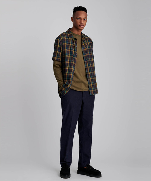 Saturdays NYC（サタデーズ ニューヨークシティ ）の「James Pima Longsleeve T-Shirt（Tシャツ/カットソー・メンズ・オリーブ/イエロー・XL/XS/S/M/L）」の6枚目の写真