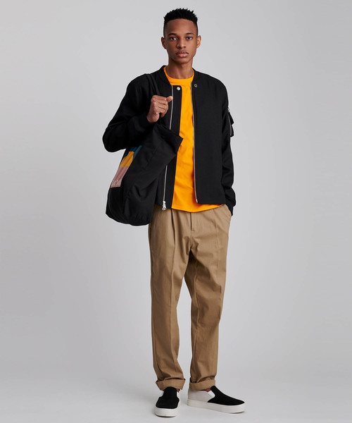 Saturdays NYC（サタデーズ ニューヨークシティ ）の「James Pima Longsleeve T-Shirt（Tシャツ/カットソー・メンズ・オリーブ/イエロー・XL/XS/S/M/L）」の11枚目の写真