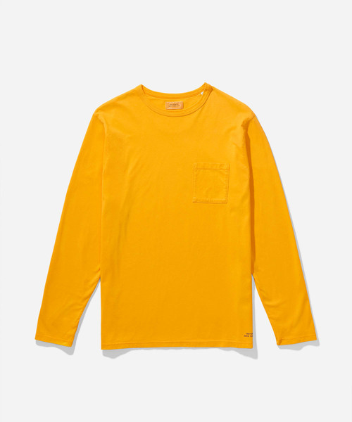 Saturdays NYC（サタデーズ ニューヨークシティ ）の「James Pima Longsleeve T-Shirt（Tシャツ/カットソー・メンズ・オリーブ/イエロー・XL/XS/S/M/L）」の12枚目の写真