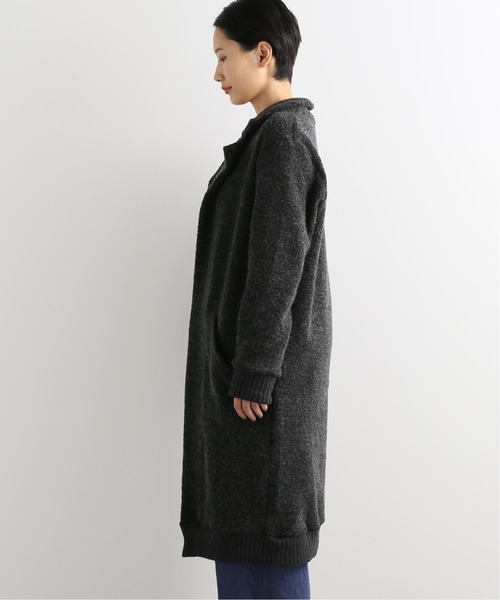JOURNAL STANDARD LUXE(ジャーナルスタンダード ラックス)の「【C'est Bien Fait/セ ビヤン フェ】 Fleece Long Gawn(カーディガン/ボレロ・レディース・チャコールグレー/ライトグレー・1)」の3枚目の写真
