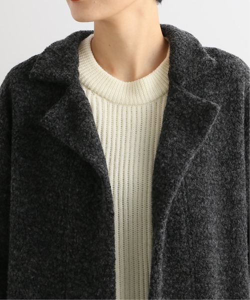 JOURNAL STANDARD LUXE(ジャーナルスタンダード ラックス)の「【C'est Bien Fait/セ ビヤン フェ】 Fleece Long Gawn(カーディガン/ボレロ・レディース・チャコールグレー/ライトグレー・1)」の10枚目の写真