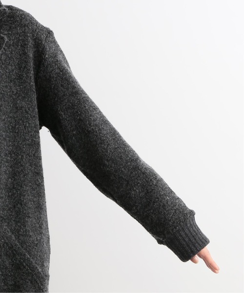 JOURNAL STANDARD LUXE(ジャーナルスタンダード ラックス)の「【C'est Bien Fait/セ ビヤン フェ】 Fleece Long Gawn(カーディガン/ボレロ・レディース・チャコールグレー/ライトグレー・1)」の9枚目の写真