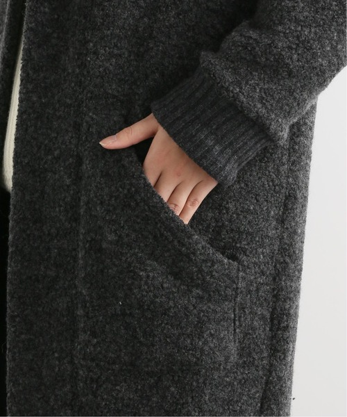 JOURNAL STANDARD LUXE(ジャーナルスタンダード ラックス)の「【C'est Bien Fait/セ ビヤン フェ】 Fleece Long Gawn(カーディガン/ボレロ・レディース・チャコールグレー/ライトグレー・1)」の15枚目の写真
