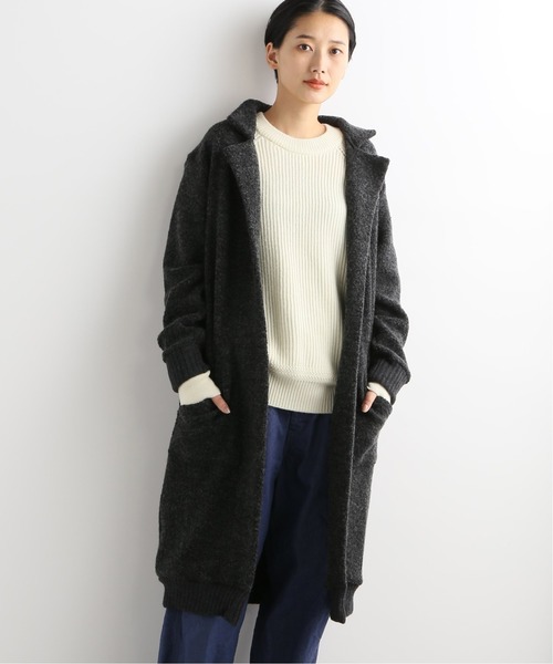 JOURNAL STANDARD LUXE(ジャーナルスタンダード ラックス)の「【C'est Bien Fait/セ ビヤン フェ】 Fleece Long Gawn(カーディガン/ボレロ・レディース・チャコールグレー/ライトグレー・1)」の16枚目の写真