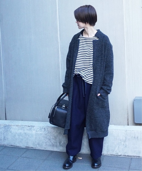 JOURNAL STANDARD LUXE(ジャーナルスタンダード ラックス)の「【C'est Bien Fait/セ ビヤン フェ】 Fleece Long Gawn(カーディガン/ボレロ・レディース・チャコールグレー/ライトグレー・1)」の17枚目の写真