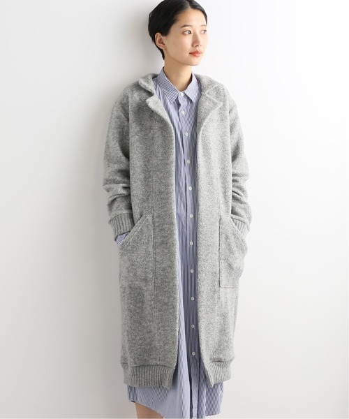 JOURNAL STANDARD LUXE(ジャーナルスタンダード ラックス)の「【C'est Bien Fait/セ ビヤン フェ】 Fleece Long Gawn(カーディガン/ボレロ・レディース・チャコールグレー/ライトグレー・1)」の18枚目の写真
