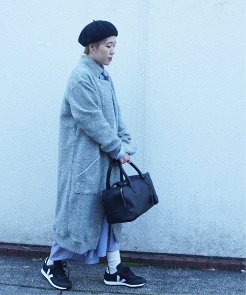 JOURNAL STANDARD LUXE(ジャーナルスタンダード ラックス)の「【C'est Bien Fait/セ ビヤン フェ】 Fleece Long Gawn(カーディガン/ボレロ・レディース・チャコールグレー/ライトグレー・1)」の20枚目の写真