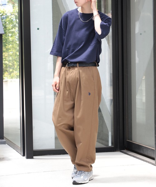 United Athle（ユナイテッドアスレ）の「【United Athle】5.6オンス ビッグシルエットポケットTシャツ 半袖無地T ※5008（Tシャツ/カットソー・メンズ・ブラック/ホワイト/グレー/カーキ/ベージュ/ネイビー・S/XL/M/L）」の7枚目の写真