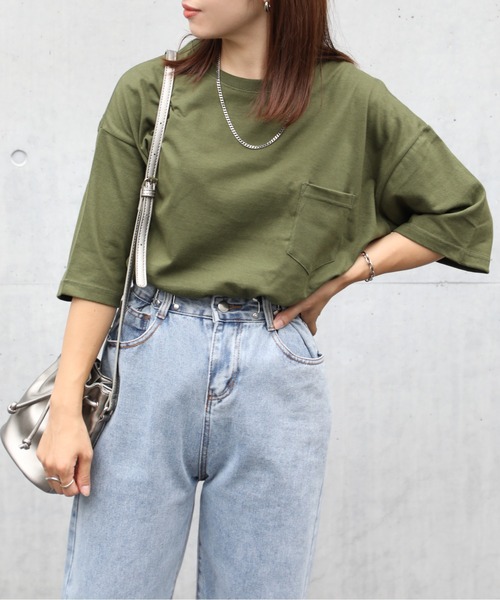 United Athle（ユナイテッドアスレ）の「【United Athle】5.6オンス ビッグシルエットポケットTシャツ 半袖無地T ※5008（Tシャツ/カットソー・メンズ・ブラック/ホワイト/グレー/カーキ/ベージュ/ネイビー・S/XL/M/L）」の17枚目の写真