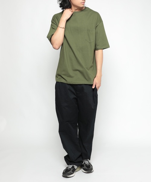 United Athle（ユナイテッドアスレ）の「【United Athle】5.6オンス ビッグシルエットポケットTシャツ 半袖無地T ※5008（Tシャツ/カットソー・メンズ・ブラック/ホワイト/グレー/カーキ/ベージュ/ネイビー・S/XL/M/L）」の9枚目の写真