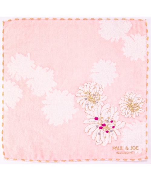 PAUL&JOE（ポールアンドジョー）の「タオルハンカチ(クリザンテーム)/ポール&ジョー（ハンカチ/ハンドタオル・レディース・アイボリー/ブルー/ピンク・FREE）」の6枚目の写真