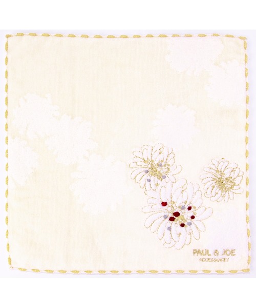 PAUL&JOE（ポールアンドジョー）の「タオルハンカチ(クリザンテーム)/ポール&ジョー（ハンカチ/ハンドタオル・レディース・アイボリー/ブルー/ピンク・FREE）」の4枚目の写真