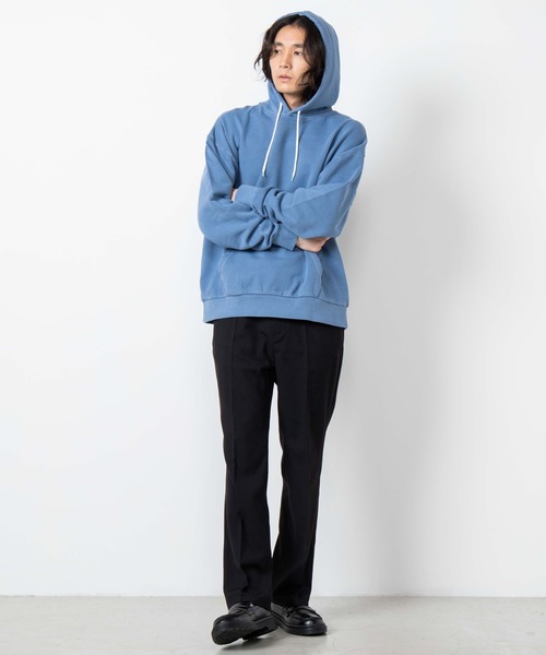 WEGO（ウィゴー）の「WEGO/ピグメントビッグシルエットプルパーカー（パーカー・メンズ・グリーン系その他/ブルー系その他/レッド系その他・MEDIUM/LARGE）」の8枚目の写真