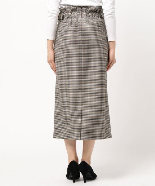 archives（アルシーヴ）の「【SETUPにも】チェックスカート（スカート・レディース・ブラウン/グレー/モカ・MEDIUM）」の4枚目の写真