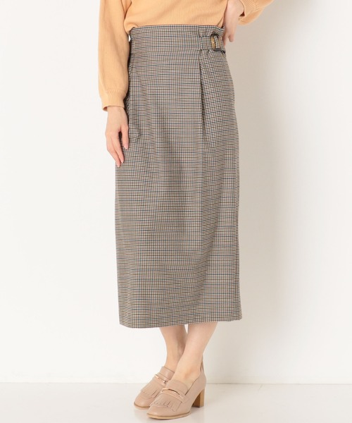 archives（アルシーヴ）の「【SETUPにも】チェックスカート（スカート・レディース・ブラウン/グレー/モカ・MEDIUM）」の3枚目の写真