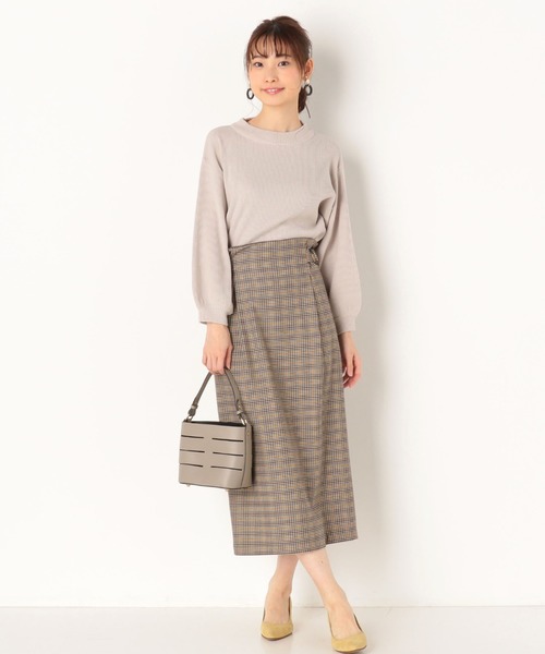 archives（アルシーヴ）の「【SETUPにも】チェックスカート（スカート・レディース・ブラウン/グレー/モカ・MEDIUM）」の18枚目の写真