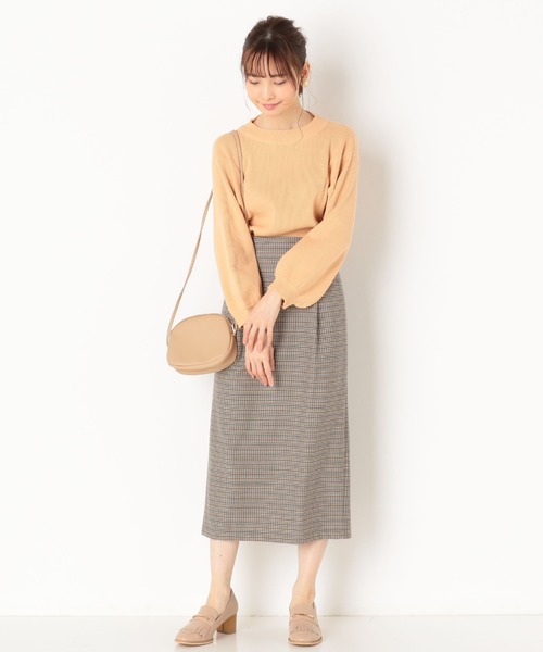 archives（アルシーヴ）の「【SETUPにも】チェックスカート（スカート・レディース・ブラウン/グレー/モカ・MEDIUM）」の15枚目の写真