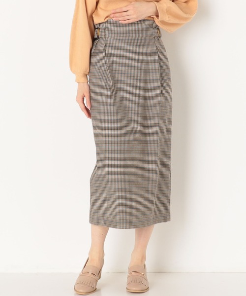 archives（アルシーヴ）の「【SETUPにも】チェックスカート（スカート・レディース・ブラウン/グレー/モカ・MEDIUM）」の13枚目の写真