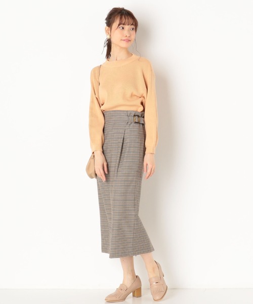 archives（アルシーヴ）の「【SETUPにも】チェックスカート（スカート・レディース・ブラウン/グレー/モカ・MEDIUM）」の14枚目の写真