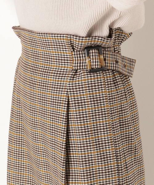 archives（アルシーヴ）の「【SETUPにも】チェックスカート（スカート・レディース・ブラウン/グレー/モカ・MEDIUM）」の9枚目の写真