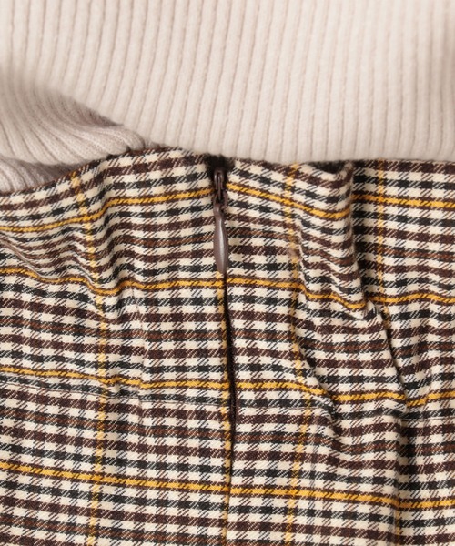 archives（アルシーヴ）の「【SETUPにも】チェックスカート（スカート・レディース・ブラウン/グレー/モカ・MEDIUM）」の8枚目の写真