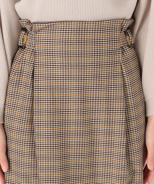 archives（アルシーヴ）の「【SETUPにも】チェックスカート（スカート・レディース・ブラウン/グレー/モカ・MEDIUM）」の10枚目の写真