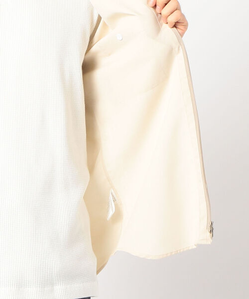 GLOSTER(グロスター)の「ZIP バンドカラー シャツ ブルゾン (シャツ/ブラウス・メンズ・インディゴブルー/アイボリー/ネイビー・XL/L/S/M)」の14枚目の写真