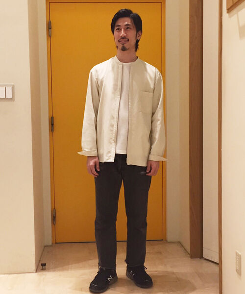 GLOSTER(グロスター)の「ZIP バンドカラー シャツ ブルゾン (シャツ/ブラウス・メンズ・インディゴブルー/アイボリー/ネイビー・XL/L/S/M)」の20枚目の写真