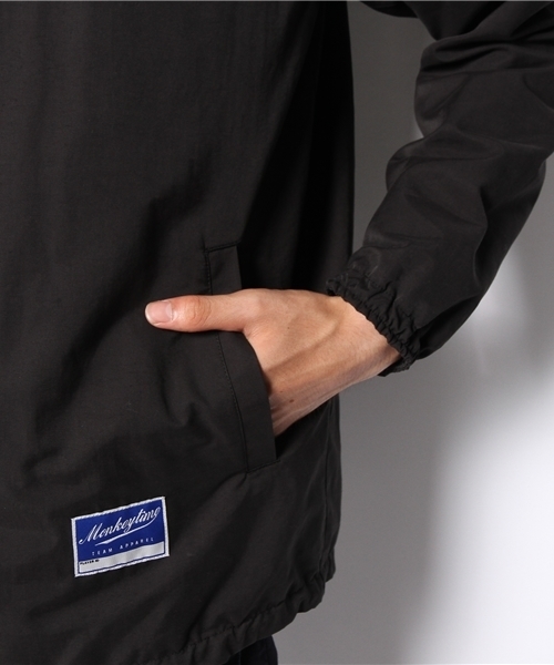 MONKEY TIME（モンキータイム）の「MTナイロン コットン クロス コーチジャケット ◆（その他アウター・メンズ・ブラック・MEDIUM/SMALL/X-LARGE/LARGE）」の7枚目の写真