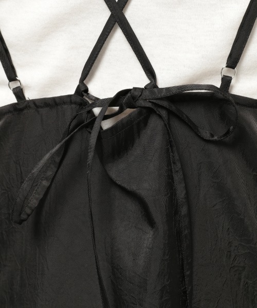 PAGEBOY（ページボーイ）の「クラッシュサテンキャミワンピース（ワンピース・レディース・ブラック/ライム/グレイッシュベージュ・FREE）」の9枚目の写真