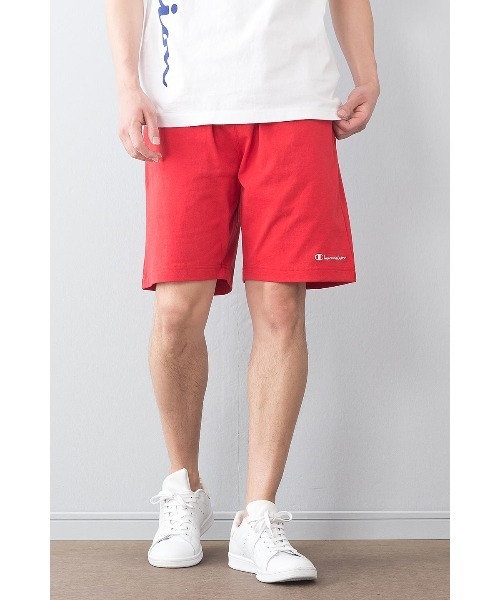 Champion（チャンピオン）の「【CHAMPION/チャンピオン】ルームウェア＆ワンマイルコーデベストセラーアイテム 柔らか感触のワンポイントロゴ入りスウェットショーツ　Ｃ３－Ｐ５０１（スウェットパンツ・メンズ・ホワイト/チャコールグレー/ブラック/ネイビー/グレー/レッド/ピンク/イエロー/ブルー/オリーブ/ブラウン・MEDIUM/LARGE/X-LARGE/SMALL/XX-LARGE）」の11枚目の写真