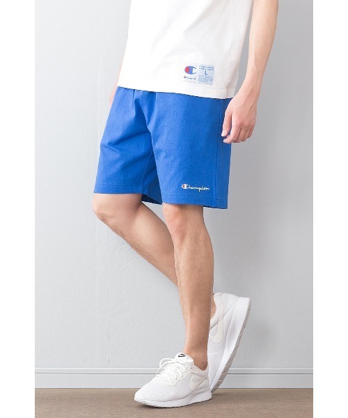 Champion（チャンピオン）の「【CHAMPION/チャンピオン】ルームウェア＆ワンマイルコーデベストセラーアイテム 柔らか感触のワンポイントロゴ入りスウェットショーツ　Ｃ３－Ｐ５０１（スウェットパンツ・メンズ・ホワイト/チャコールグレー/ブラック/ネイビー/グレー/レッド/ピンク/イエロー/ブルー/オリーブ/ブラウン・MEDIUM/LARGE/X-LARGE/SMALL/XX-LARGE）」の8枚目の写真