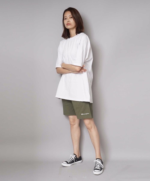 Champion（チャンピオン）の「【CHAMPION/チャンピオン】ルームウェア＆ワンマイルコーデベストセラーアイテム 柔らか感触のワンポイントロゴ入りスウェットショーツ　Ｃ３－Ｐ５０１（スウェットパンツ・メンズ・ホワイト/チャコールグレー/ブラック/ネイビー/グレー/レッド/ピンク/イエロー/ブルー/オリーブ/ブラウン・MEDIUM/LARGE/X-LARGE/SMALL/XX-LARGE）」の19枚目の写真