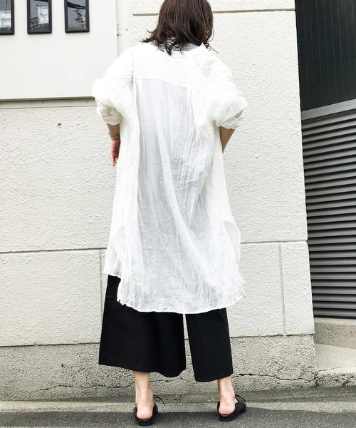 セール】 コットンタイプライター タックワイドパンツ （その他