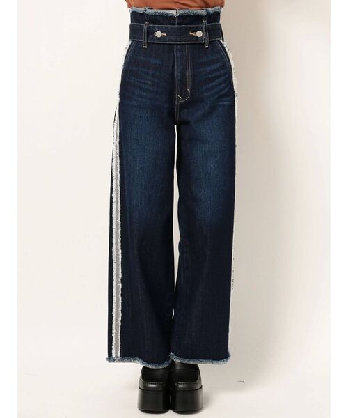 EMODA（エモダ）の「スウィッチングハイウエストワイドジーンズ  