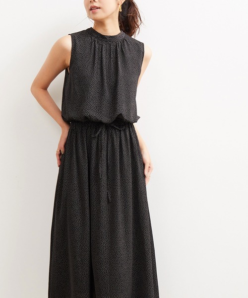 セール ドットプリントノースリーブワンピース ワンピース Vis ビス のファッション通販 Zozotown