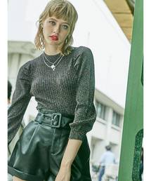 jouetie | ボリュームスリーブニット【セーター/ボリューム袖/モックネック】(ニット/セーター)