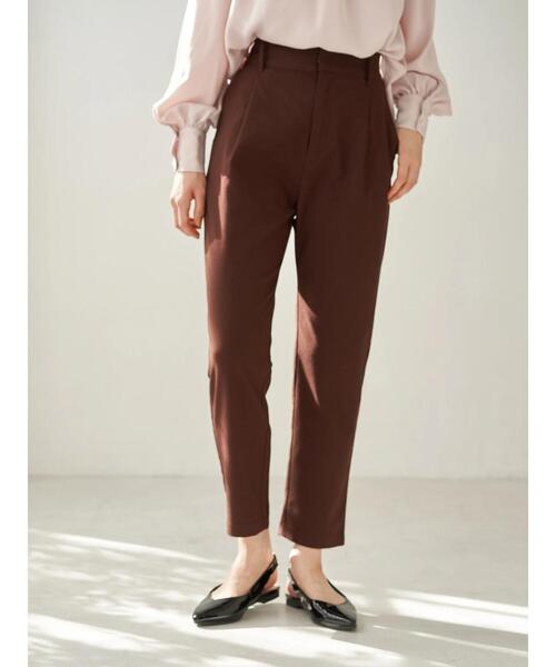 earth music&ecology(アースミュージックアンドエコロジー)の「美人シルエットパンツ(テーパード) *(その他パンツ・レディース・ブラック/ブラウン/ミント/ラベンダー/チェック/ブラウン系その他4・S/M/L)」の9枚目の写真