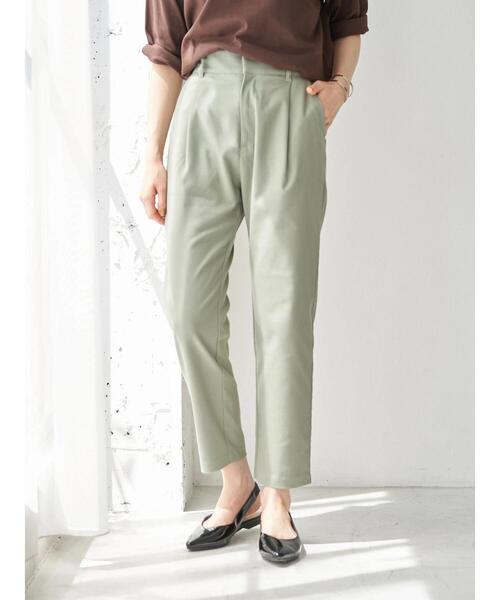 earth music&ecology(アースミュージックアンドエコロジー)の「美人シルエットパンツ(テーパード) *(その他パンツ・レディース・ブラック/ブラウン/ミント/ラベンダー/チェック/ブラウン系その他4・S/M/L)」の10枚目の写真