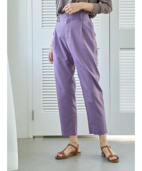 earth music&ecology(アースミュージックアンドエコロジー)の「美人シルエットパンツ(テーパード) *(その他パンツ・レディース・ブラック/ブラウン/ミント/ラベンダー/チェック/ブラウン系その他4・S/M/L)」の11枚目の写真