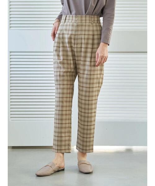 earth music&ecology(アースミュージックアンドエコロジー)の「美人シルエットパンツ(テーパード) *(その他パンツ・レディース・ブラック/ブラウン/ミント/ラベンダー/チェック/ブラウン系その他4・S/M/L)」の22枚目の写真