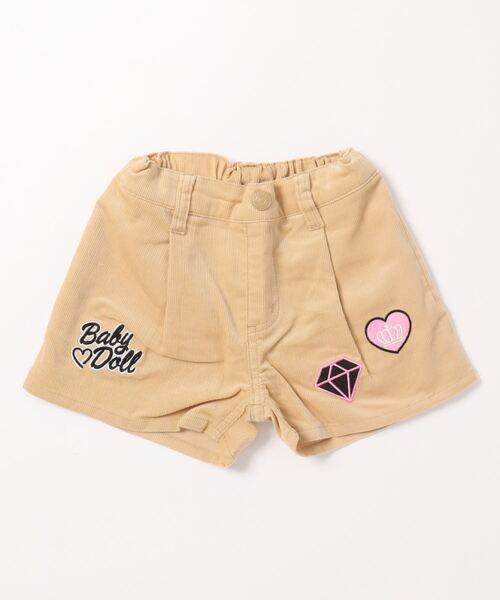 BABYDOLL（ベビードール）の「コーデュロイショートパンツ 4524K（その他パンツ・キッズ・ベージュ/ブラック/ベビーピンク・110cm/140cm/100cm/120cm/90cm/130cm/80ｃｍ）」の2枚目の写真