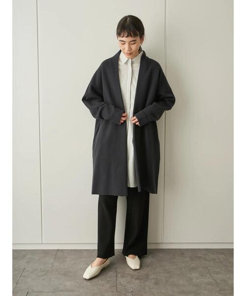 AMERICAN HOLIC(アメリカンホリック)の「レギュラーカラー比翼シャツチュニック(シャツ/ブラウス・レディース・チャコールグレー/ライトグレー/パープル/オフホワイト/ストライプ/ホワイト系その他6・FREE)」の14枚目の写真